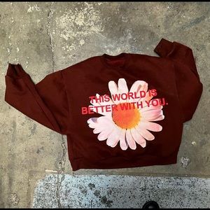 Get Some Sleep “This World is Better With You” crew neck sweatshirt. New. Small